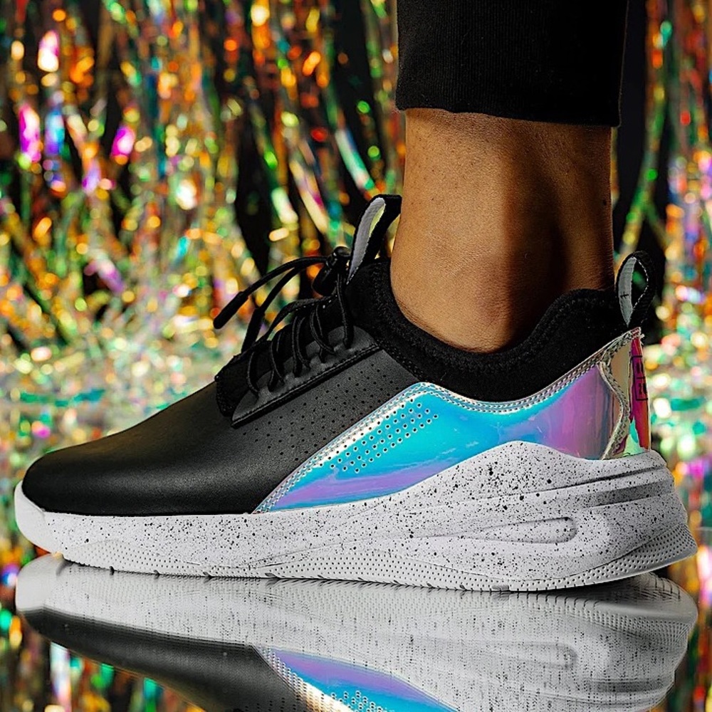 COPY - Limited Edition Black Holographic Tennis Shoes (W 8.5)